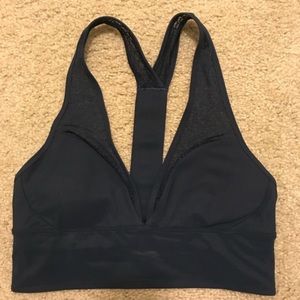 Lululemon deep plunge navy sports bra